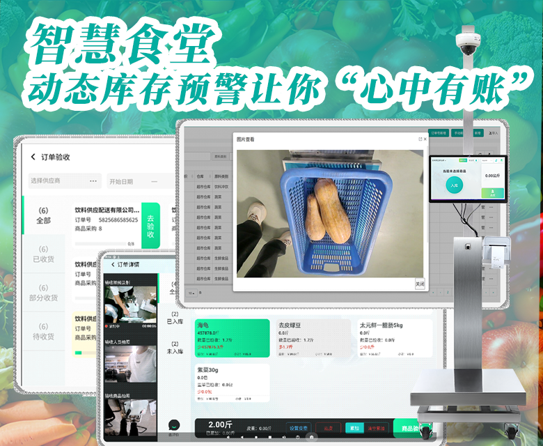 食堂库存总 “乱账”？智慧食堂动态库存预警，让你告别“心慌慌”